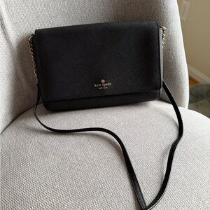 Kate Spade Black Leather Crossbody Bag